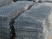 Gabion box with zinc or PVC twist hexagonal mesh for rockfall