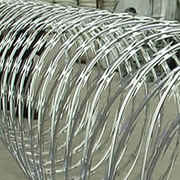 Stainless steel concertina wire reinforces security